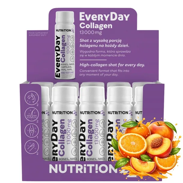 Nutrition22 EveryDay Collagen 13000 mg 80 ml kolagen wołowy stawy cartilage