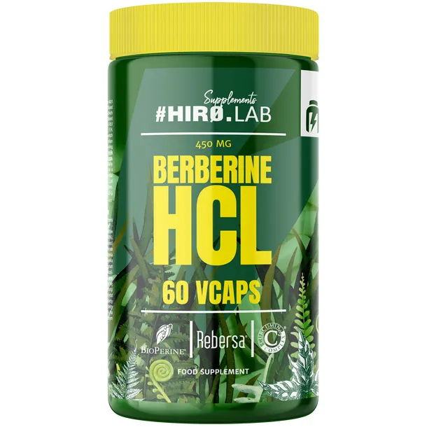 HIRO.LAB Berberine HCL 450 mg 60 wege kapsułek Rebersa kurkumina bioperyna