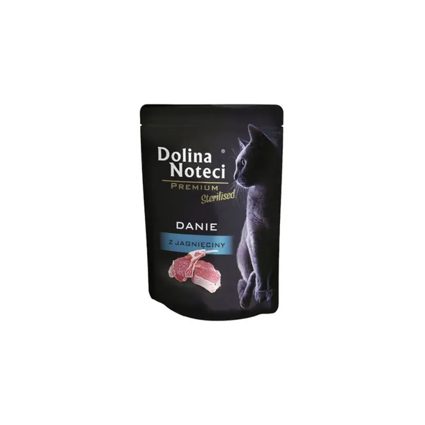Dolina Noteci Premium Saszetka Dla Kota Danie z Jagnięciną Sterilised 85g