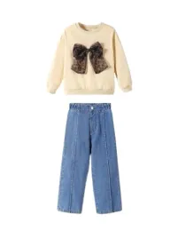 shein-kremowa-bluza-z-organzowa-kokarda-i-jeansowe-spodnie-110-116-1jn