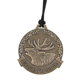 medal-odlewany-golden-fox-krol-polowania-z-rzemykiem