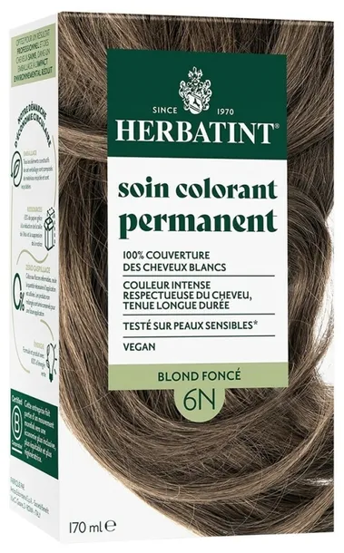 Herbatint Farba 6N Ciemny Blond 170 ml BEZ AMONIAKU 100% krycia