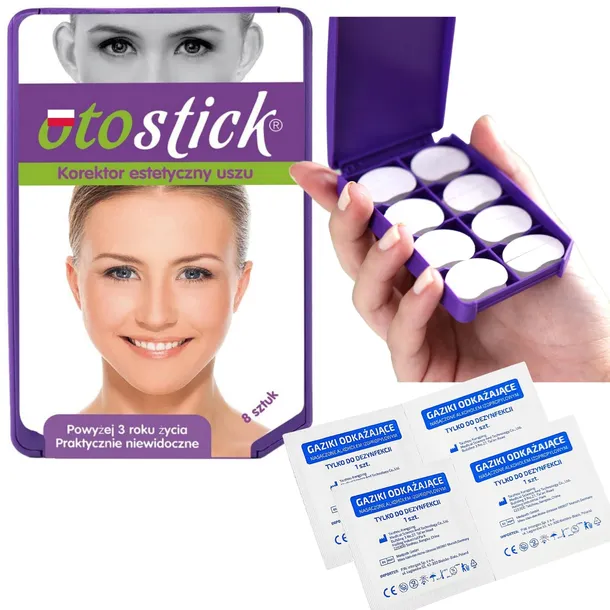 OTOSTICK Korektory Uszu Odstające Uszy 8szt POLSKA Gaziki