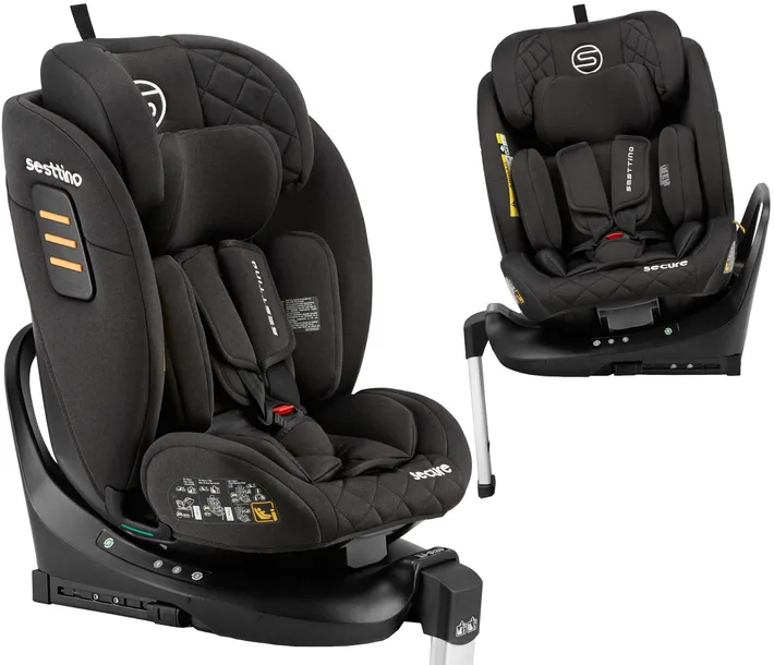 Fotelik Samochodowy Sesttino i-Size 40-150 cm Obrotowy 360° 0-36 kg ISOFIX