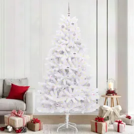 vidaxl-sztuczna-choinka-z-zawiasami-z-podstawa-bialy-240-cm-pvc-i-stal