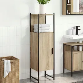 vidaxl-szafka-lazienkowa-z-polka-z-drzwiami-bezowy-33-x-33-x-1205-cm
