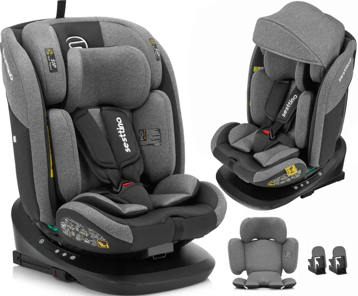 Fotelik Samochodowy i-Size 40-150cm Oktagon Pro 0-36kg OBROTOWY ISOFIX 360°