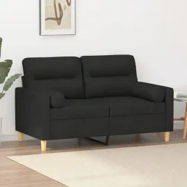 vidaxl-2-osobowa-sofa-z-poduszkami-czarna-120-cm-tkanina