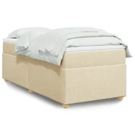 vidaxl-lozko-kontynentalne-z-materacem-kremowe-tkanina-90x190-cm