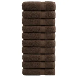 vidaxl-reczniki-premium-solund-10-szt-brazowe-70x140-cm