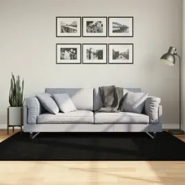vidaxl-dywan-huarte-z-krotkim-wlosiem-czarny-140x200-cm