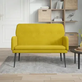vidaxl-lawka-zolty-108x79x79-cm-tapicerowana-aksamitem