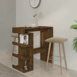 vidaxl-stolik-barowy-z-polkami-przydymiony-dab-100x50x1015cm