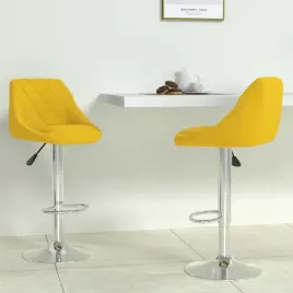 vidaxl-stolki-barowe-2-szt-musztardowe-obite-aksamitem