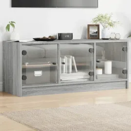 vidaxl-szafka-tv-ze-szklanymi-drzwiami-szary-dab-sonoma-102x37x42-cm