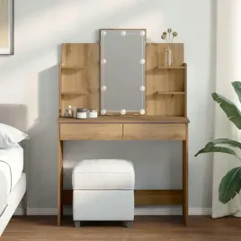 vidaxl-toaletka-z-oswietleniem-led-dab-artisan-96x40x142-cm