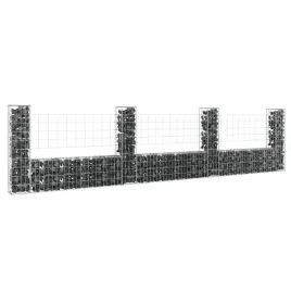 vidaxl-ogrodzenie-gabionowe-z-4-slupkami-zelazo-380x20x100-cm