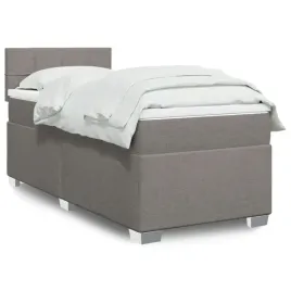 vidaxl-lozko-kontynentalne-z-materacem-taupe-tkanina-100x200-cm
