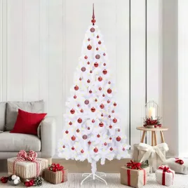vidaxl-sztuczna-choinka-z-300-diodami-led-bialy-210-cm-pvc-i-stal