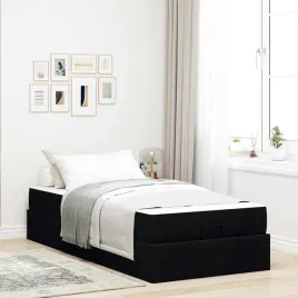 vidaxl-ramka-lozka-z-materacem-czarny-90-x-190-cm-tkanina