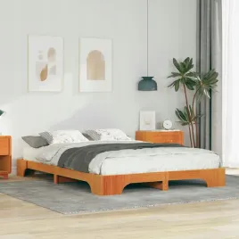vidaxl-ramka-lozka-brazowy-140-x-210-cm-lite-drewno-sosnowe