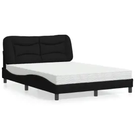 vidaxl-lozko-z-materacem-hvar-czarne-140x190-cm-obite-tkanina