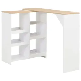 vidaxl-stolik-barowy-z-ruchomym-regalem-bialy-138-x-39-x-110-cm