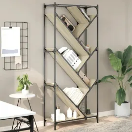 vidaxl-regal-dab-sonoma-79x30x180-cm-material-drewnopochodny-i-metal