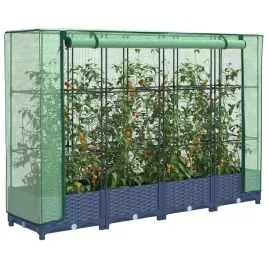 vidaxl-podwyzszona-donica-ze-szklarnia-wyglad-rattanu-160x40x123-cm