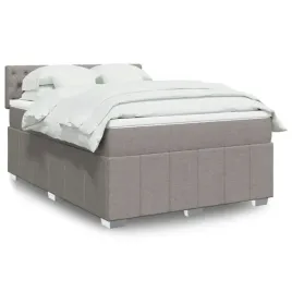 vidaxl-lozko-kontynentalne-z-materacem-taupe-tkanina-140x200-cm