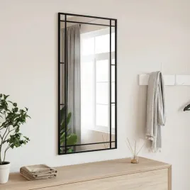 vidaxl-lustro-scienne-czarne-50x100-cm-prostokatne-zelazo