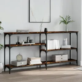 vidaxl-stolik-konsolowy-przydymiony-dab-160x29x75-cm