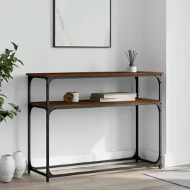 vidaxl-stolik-konsolowy-brazowy-dab-100x355x75-cm