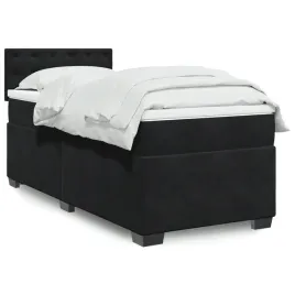 vidaxl-lozko-kontynentalne-z-materacem-czarne-aksamit-80x200-cm