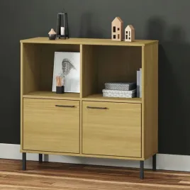 vidaxl-regal-oslo-metalowe-nozki-brazowy-90x35x905-cm-drewno