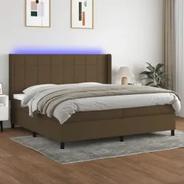 vidaxl-lozko-kontynentalne-z-materacem-brazowe-200x200-cm-tkanina