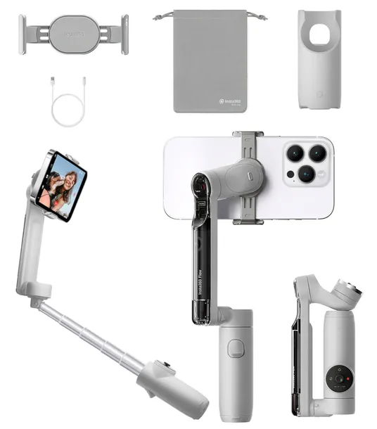 gimbal-insta360-flow-creator-kit-szary