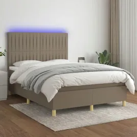 vidaxl-lozko-kontynentalne-z-materacem-taupe-140x200-cm-tkanina