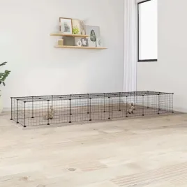 vidaxl-klatka-dla-zwierzat-z-bramka-36-paneli-czarna-35x35-cm-stal