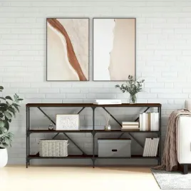 vidaxl-stolik-konsolowy-brazowy-dab-160x30x75-cm