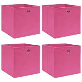 vidaxl-pudelka-4-szt-rozowe-32x32x32-cm-tkanina