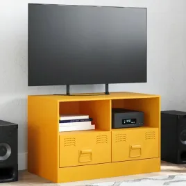 vidaxl-szafka-pod-telewizor-musztardowa-67x39x44-cm-stalowa