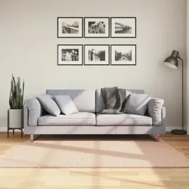vidaxl-dywan-huarte-z-krotkim-wlosiem-rozowy-160x160-cm