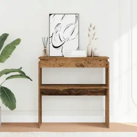 vidaxl-stolik-konsolowy-stare-drewno-wysoki-polysk-80x30x80-cm
