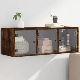 vidaxl-szafka-wiszaca-szklane-drzwi-przydymiony-dab-102x37x35-cm
