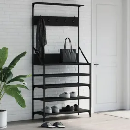 vidaxl-wieszak-na-ubrania-z-miejscem-na-buty-czarny-90x34x184-cm