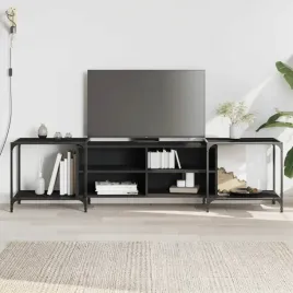 vidaxl-szafka-pod-tv-czarna-203x37x50-cm-material-drewnopochodny