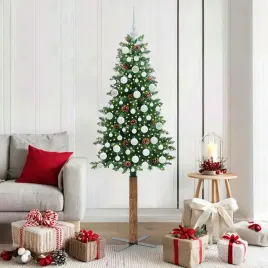 vidaxl-szczupla-choinka-zielony-180-cm-pvc-i-lite-drewno-sosnowe