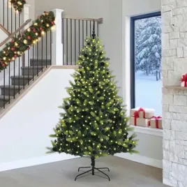 vidaxl-sztuczna-choinka-skladana-na-swieta-300-led-zielony-240-cm