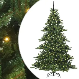 vidaxl-sztuczna-choinka-z-zawiasami-z-300-diodami-led-210-cm-pvc